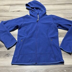 Nike ACG Jacket Women's XS Blue Full Zip‎ Long Sleeve Hooded Fit Therma Y2K